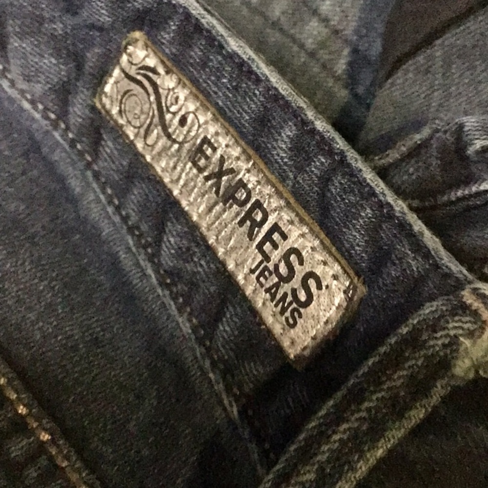 sac741❤️Low Rise Bootcut w/33" Inseam Express Demin Jeans - Picture 5 of 9